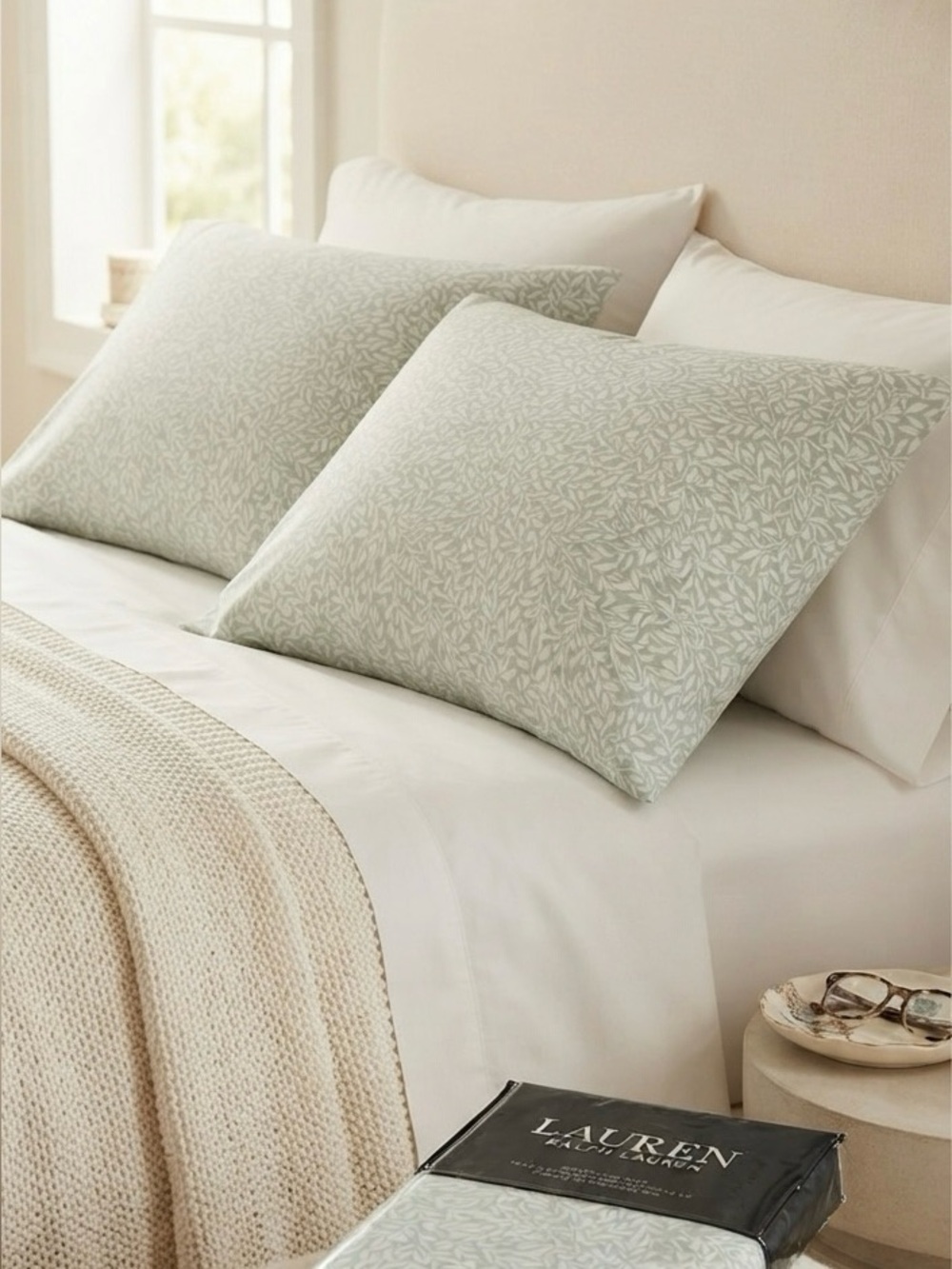 NWT❤️LAUREN RALPH LAUREN King Size Pillowcase Pair